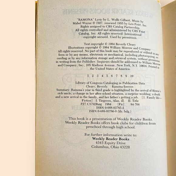 Vtg Ramona Forever book - Picture 2 of 5